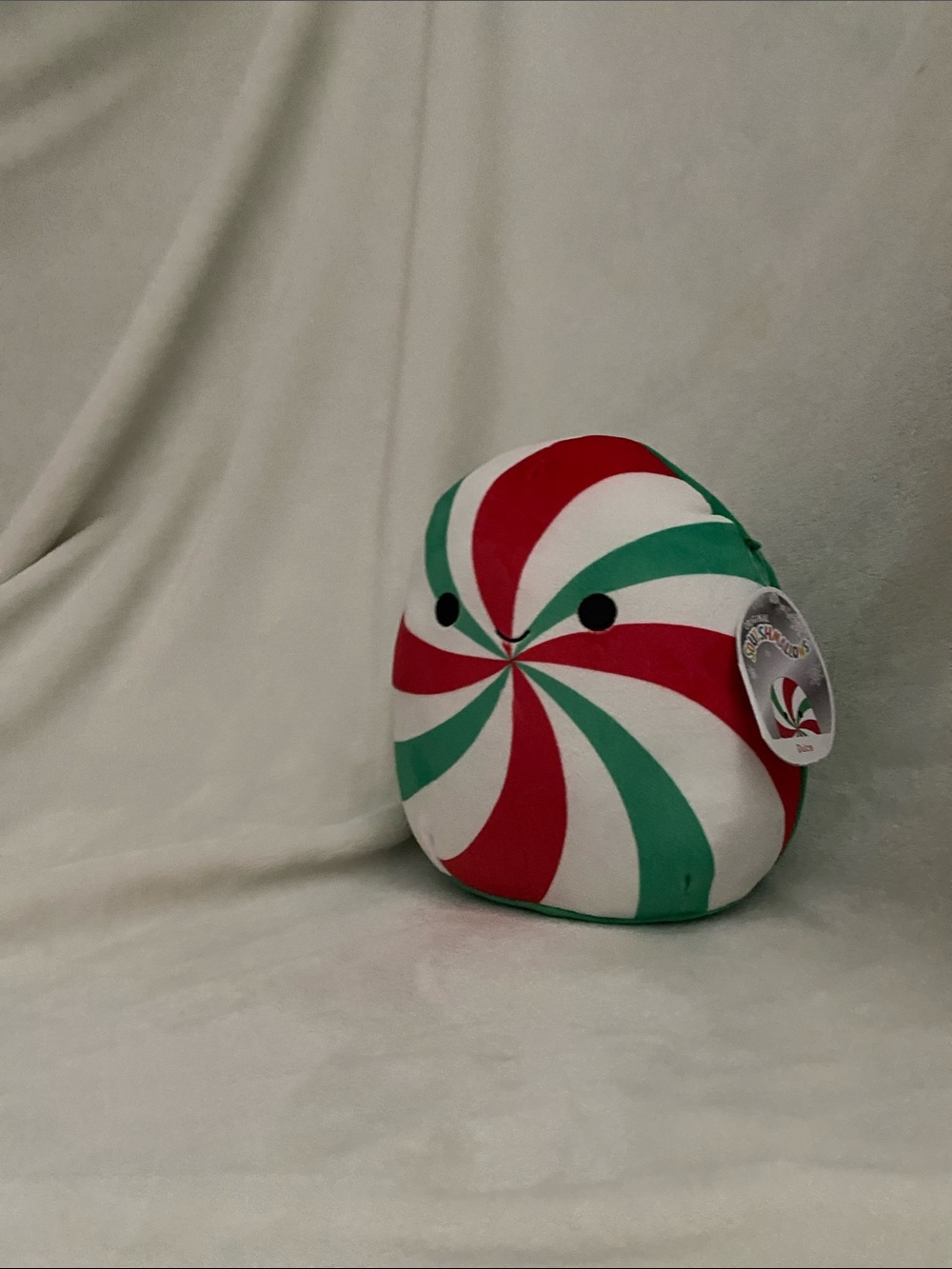 Squishmallows Peppermint Swirl Plush Pillow - Red, Green, White